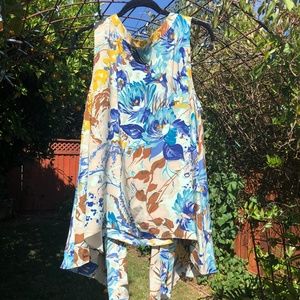 Tracy Reese Silk Print Tie Back Blouse